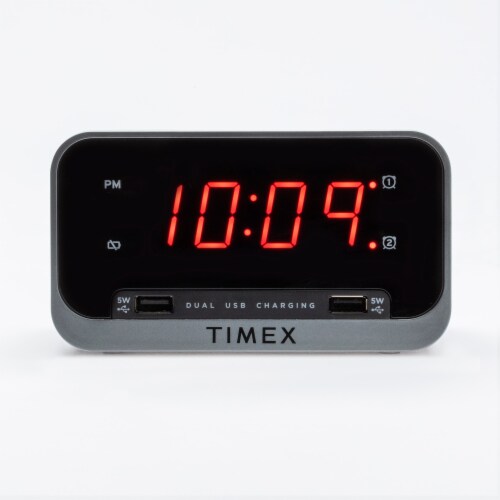 Timex Dual Alarm Clock Dual USB, 1 ct Fred Meyer