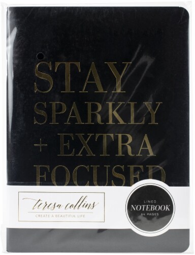 Teresa Collins Designer Notebook 6 X8 -Stay Sparkly Perspective: front
