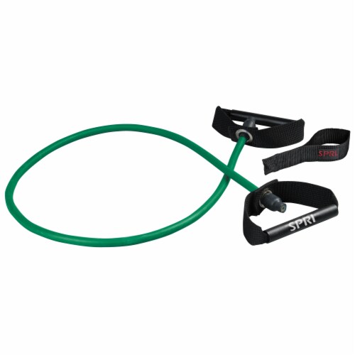 Spri Xertube Exercise Band - Green Perspective: front