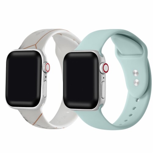 2-Pack of Silicone Bands for Apple Watch Series 1,2,3,4,5,6,7 & SE - Size  38mm/40mm, 38mm/40mm - Fry's Food Stores