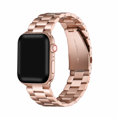 Sloan Rose Gold Stainless Steel Band for Apple Watch Series 1 2 3 4 5 6 SE Size 38mm 40mm 38mm 40mm Foods Co