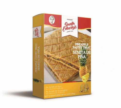 Santa Eduvigis Pineapple Pastry Treat Perspective: front
