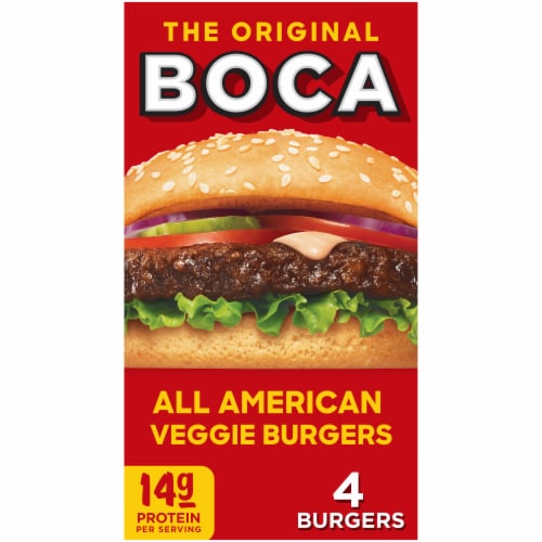Boca All American Veggie Burgers Perspective: front