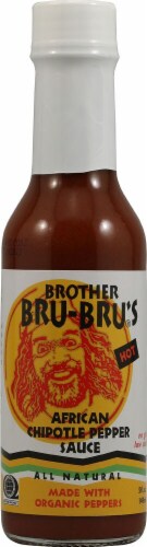 Brother Bru-Bru's  African Chipotle Pepper Sauce Perspective: front