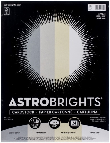 Astrobrights® Metallic Cardstock Perspective: front
