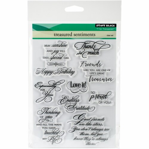 Penny Black Clear StampsTreasured Sentiments, 1 Ralphs