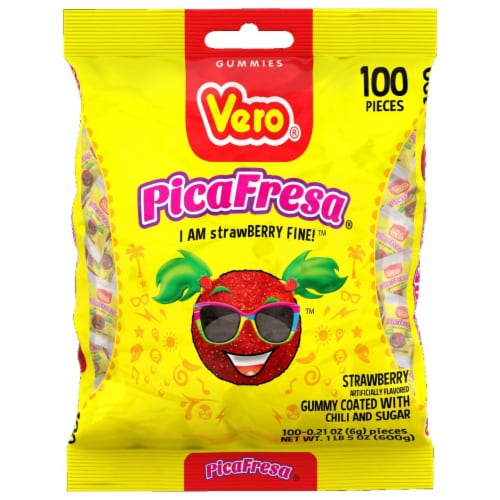 Vero® PicaFresa™ Strawberry and Chili Flavored Gummy Candy, 100 ct ...