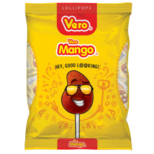 Vero® Vero Mango® & Chili Lollipops Perspective: front