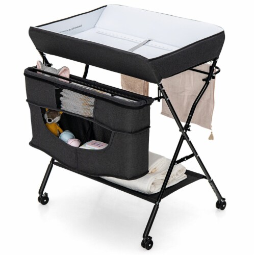 Adjustable outlet changing table