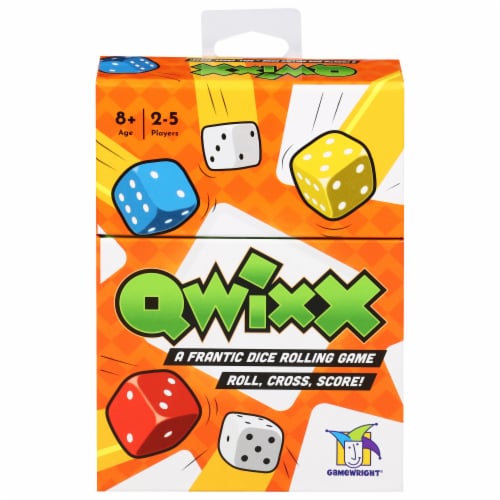 Gamewright Qwixx Dice Game Perspective: front