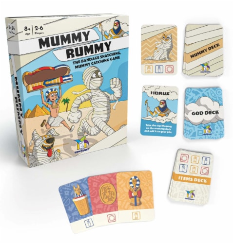 Ceaco Mummy Rummy Card Game Perspective: front