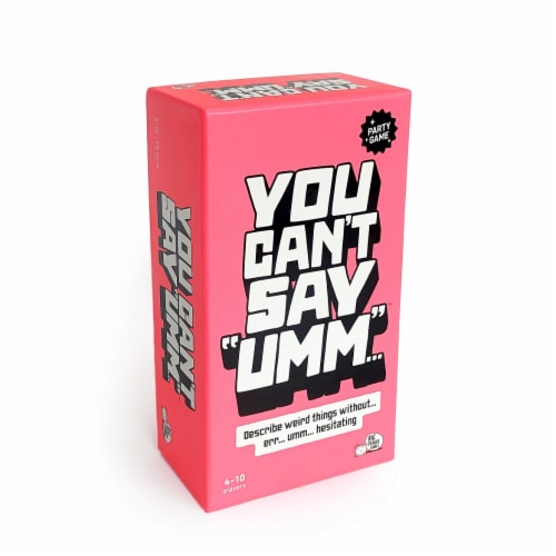 You Can't Say Um Party Game Perspective: front