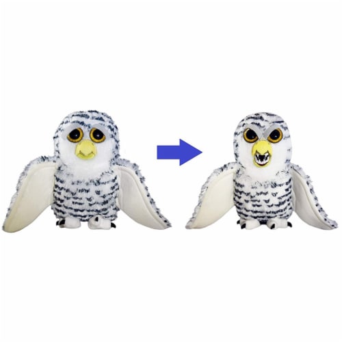 Feisty Pets Henry Whodunnit Snowy Owl 8 Inch Plush Figure Perspective: front