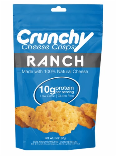 Ranch Crunchy Cheese Crisps, Made with 100% All Natural Cheese, Keto Friendly, Gluten Free Perspective: front