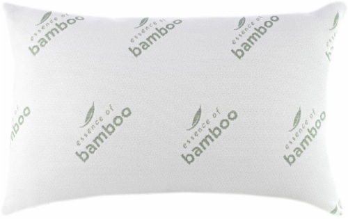 Essence of Bamboo Knit Bed Pillow - White, Jumbo - Kroger