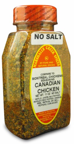 CANADIAN CHICKEN NO SALT (COMPARE TO MONTREAL SEAS. ®)11 oz. 3 pack Marshalls Creek Spices Perspective: front