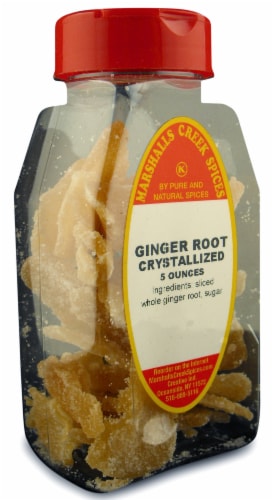 GINGER CRYSTALLIZED 5 oz. Marshalls Creek Kosher Spices Perspective: front
