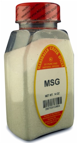 MSG 14 oz. Marshalls Creek Kosher Spices Perspective: front