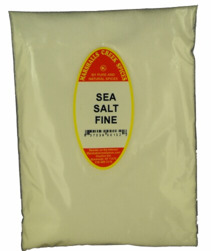 SEA SALT FINE REFILL 18 OZ. Marshalls Creek Spices Perspective: front