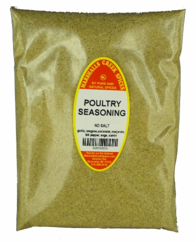 POULTRY SEASONING NO SALT REFILL 11 OZ. Marshalls Creek Spices Perspective: front