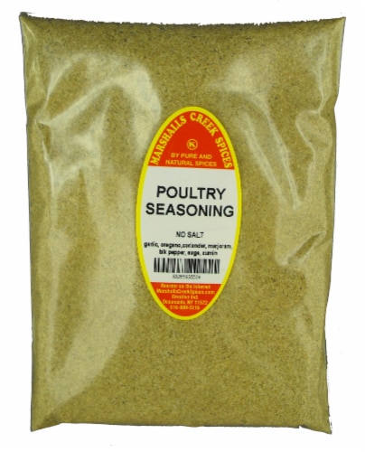 POULTRY SEASONING NO SALT REFILL 11 OZ. Marshalls Creek Spices Perspective: front