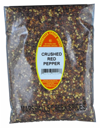 CRUSHED RED PEPPER REFILL 6 OZ. Marshalls Creek Spices Perspective: front