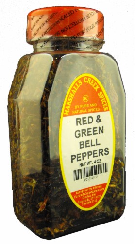 Marshalls Creek Spices RED AND GREEN SWEET BELL PEPPERS 4 oz Perspective: front