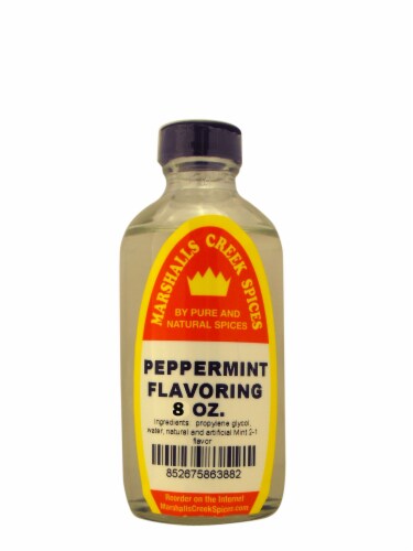 Marshalls Creek Spices PEPPERMINT FLAVORING  8 oz Kosher Perspective: front