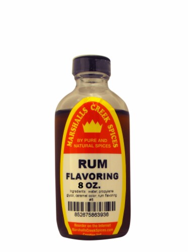 Marshalls Creek Spices RUM FLAVORING  8 oz Kosher Perspective: front