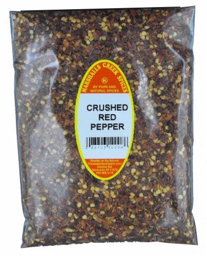 Crushed Red Pepper, 24 oz Family Size Refill Marshalls Creek Kosher Spices Perspective: front