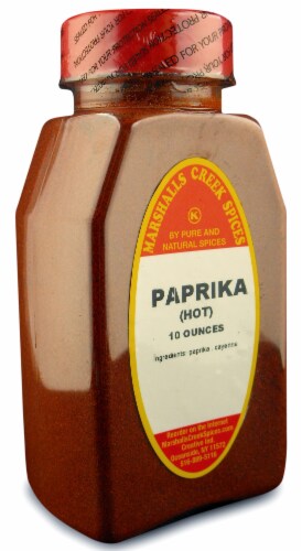 PAPRIKA HOT 10 oz. 3 pack Marshalls Creek Kosher Spices Perspective: front