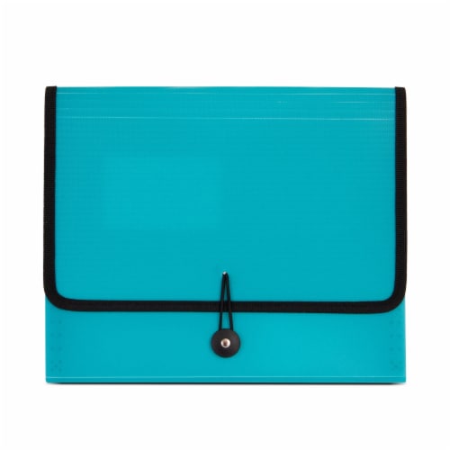 DocIt 7-Pocket Expanding File Folder - Teal Perspective: front