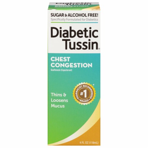 Diabetic Tussin® Chest Congestion Expectorant Liquid Perspective: front