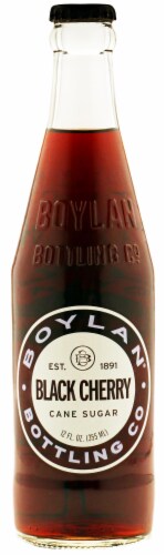 Boylan® Bottling Co. Black Cherry Soda Bottle Perspective: front