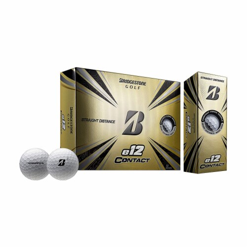 Bridgestone e12 Contact Golf Balls - White - 12 Pack