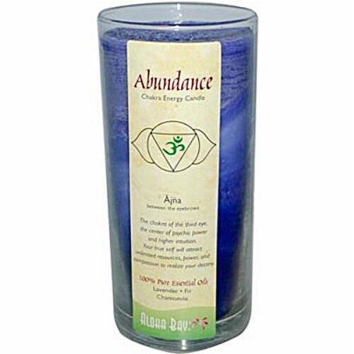 Aloha Bay Abundance Chakra Jar Candle Perspective: front