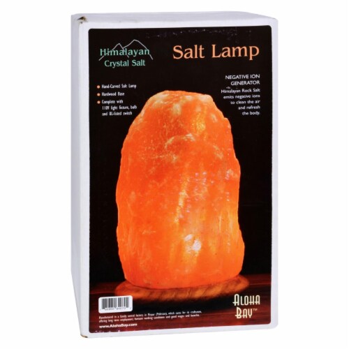 Aloha Bay Himalayan Crystal Salt Lamp Perspective: front