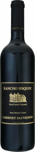 Flood Family Vineyards Rancho Sisquoc Cabernet Sauvignon Red Wine Perspective: front