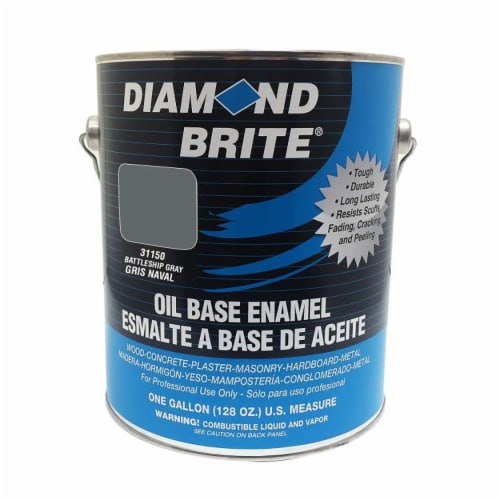 Diamond Brite 31150 Oil Base Enamel BATTLESHIP GRAY gal Perspective: front