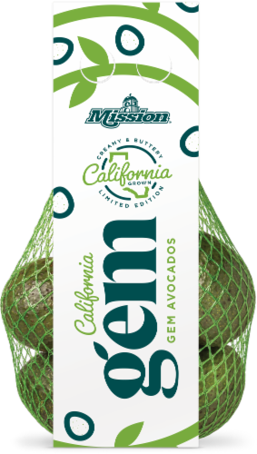 Mission California® Gem Fresh Avocados in 4 Count Bag Perspective: front