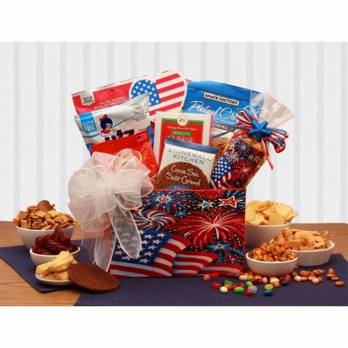 Stars & Stripes Forever Patriotic Gift Box July 4th gift basket