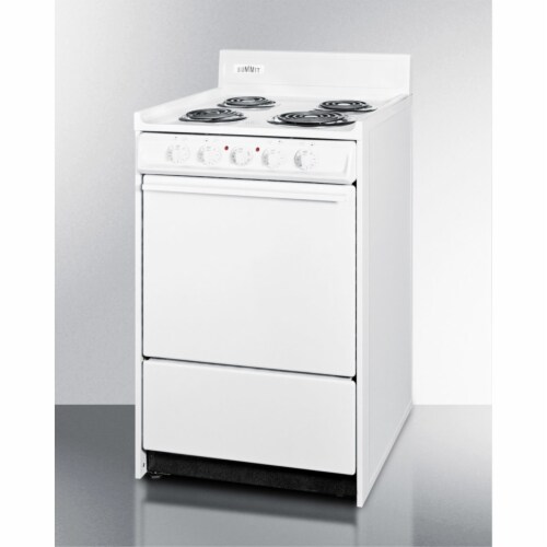Summit 20" Wide Electric Coil Top Range With 4 Coil Elements, 2.46 Cu