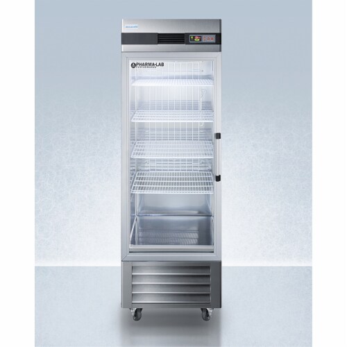 Pharma-Lab Performance Series 23 cu.ft. all-refrigerator with glass door, left hand door s Perspective: front