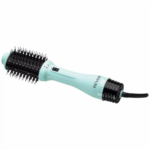 Revlon One-Step Volumizer Plus Hair Dryer and Hot Air Brush, Ice Blue, 1  unit - Pay Less Super Markets