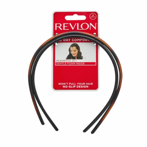 Revlon® Soft Touch Gentle Foam No-Slip Headbands Perspective: front