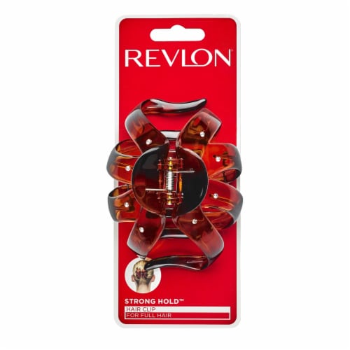 Revlon® Essentials Strong Hold™ Large Octopus Claw Clip with Rhinestones Perspective: front