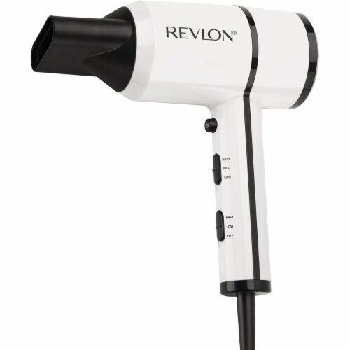 Revlon® Dry & Shine Crystal C™ Hair Dryer - White Perspective: front
