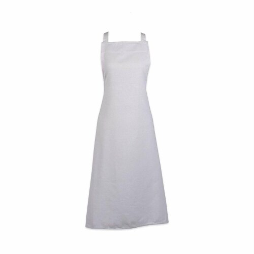 Design Imports 7478A White Bib Apron Perspective: front