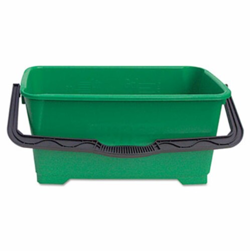 Unger® Pro Bucket, 6 gal, Plastic, Green QB220 Perspective: front