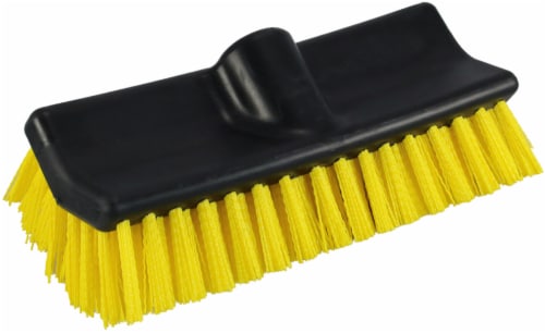 Unger HydroPower Bi-Level Scrub Brush - Black/Yellow Perspective: front
